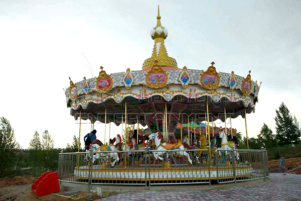 16 seats carousel horse rides for sale in Romanian
