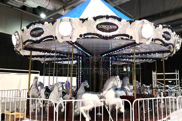 Longines fiberglass carousel horse rides