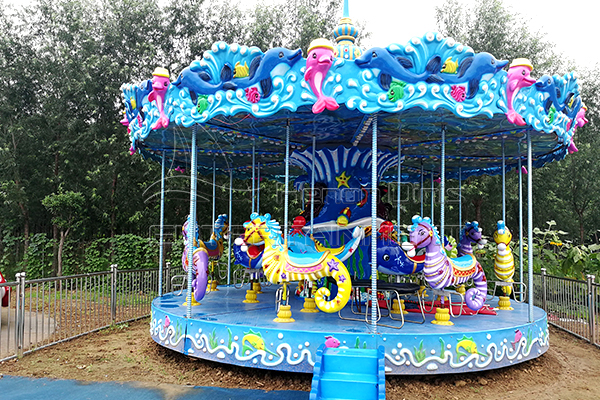 New design cute ocean carousel for sale
