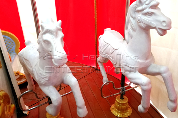 Unpainted horses of Christmas themed carousel horses for sale