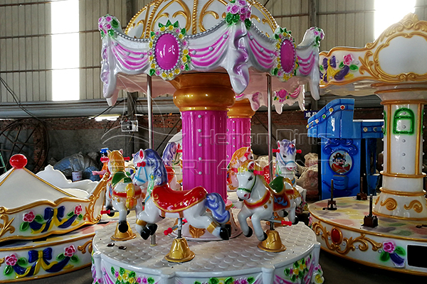 carousel horse model in Dinis factory