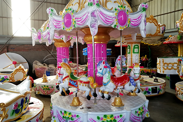 6 seats mini carousel horse rides