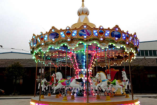 Full size vintage moving 16 seats carousel horse rides for sale