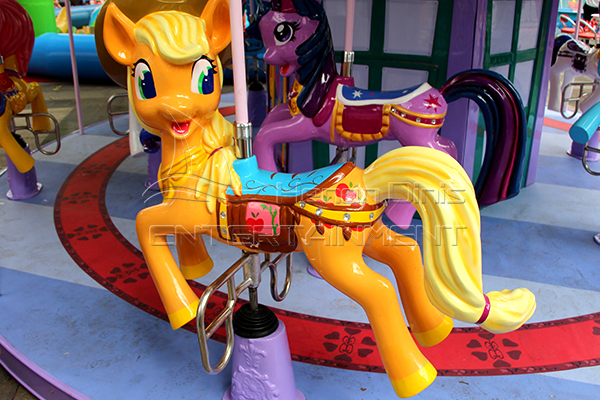 rotating ponies for 36 seats carousel