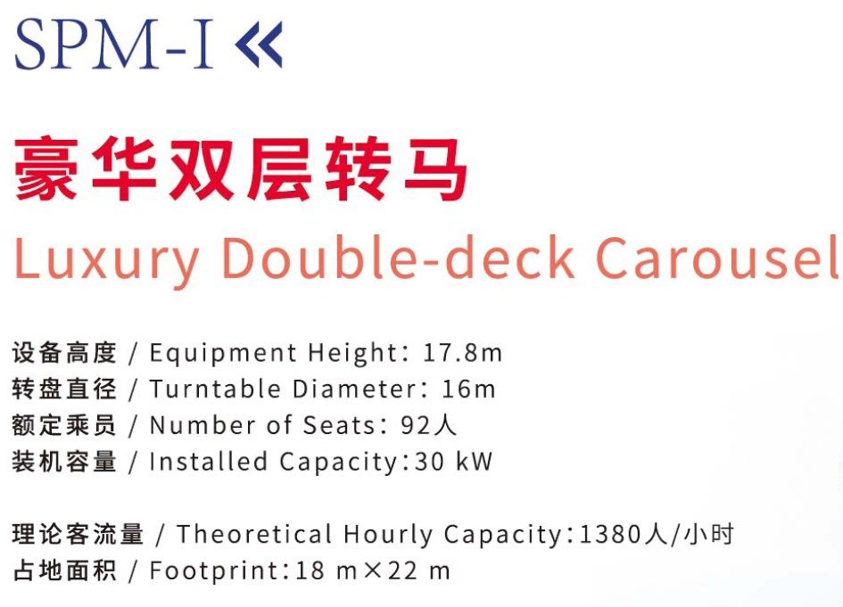 92-Seat Luxury Double Decker Carousel view 6