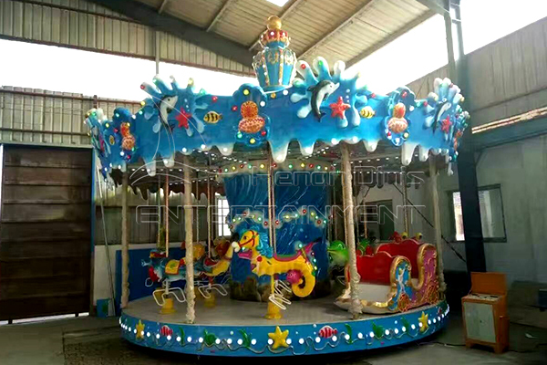 Coin operated ocean rotating horse for sale